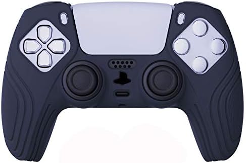 PlayVital Samurai Edition Ponoćno plavo sredstvo protiv klizanja Grip silikonska koža, ergonomska mekana