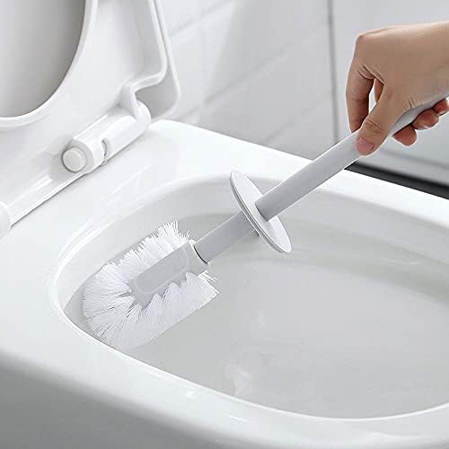 Zukeemts toaletna četka Jednostavnost toaletna četka, dugačka ručica izdržljiva četkica za kupatilo sa bazom, hemisferična glava četkica Mekana kosa za čišćenje četkica za čišćenje