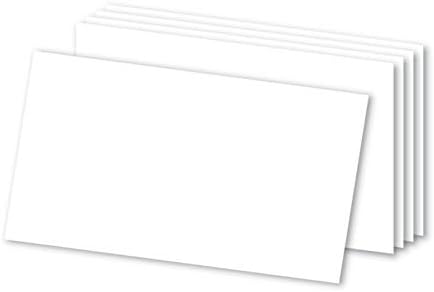 Office Depot® brend prazne indeksne kartice, 3 x 5, bijele, pakovanje od 100 komada