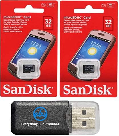 SanDisk 32GB MicroSD HC klasa Flash memorijske kartice 4 paket sa svime osim Stromboli čitačem