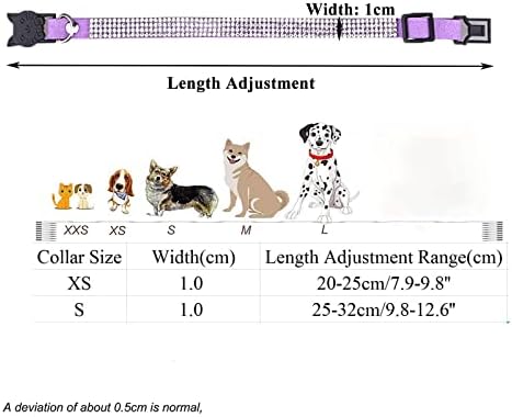 2 podesive veličine personalizirani kragni za mačke od vještačkog dijamanta s cvjetnom kravatom pamučna