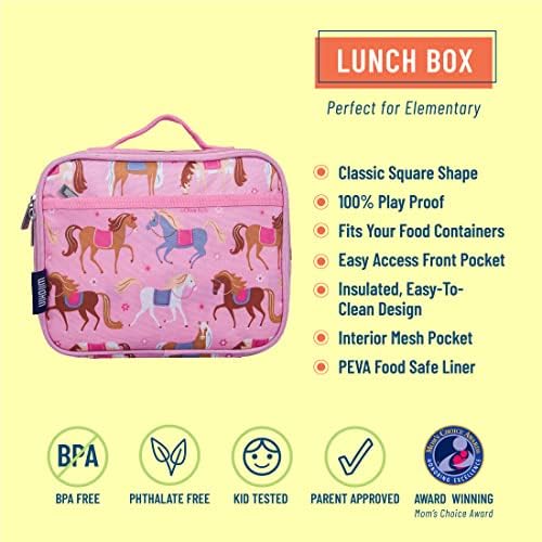Wildkin Kids izolovana torba za ručak za dječake & amp; djevojčice, višekratna Dječija kutija za ručak savršena je za osnovnu, idealne veličine za pakovanje toplih ili hladnih grickalica za školu & amp; putne Bento torbe