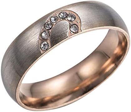 2023 Novi jednostavni titanijum čelični prsten ženski prsten crtani Clip Cute Ležerni prsten