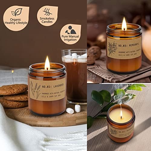 4 Pakovanja za kućnu mirisu, aromaterapijski set lavande, 28 oz Langent Lanying Jar sveće za
