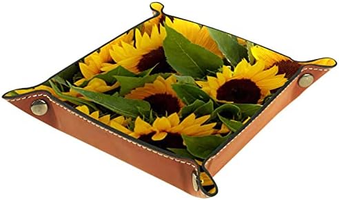 Cvijet suncokreta za komodni stol Top - ključ i novčani okvir Utility Dekorativna pladanj