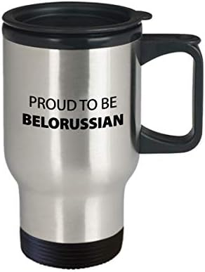 Beloruski 14oz izolirana putna krigla ponosna je jedinstveni inspirativni sarkazam za belorusku