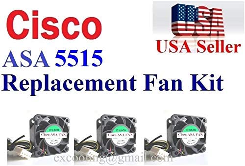 3x ExtraCooling zamjena navijača, kompatibilan za Cisco ASA5515-X Fan Asa 5515