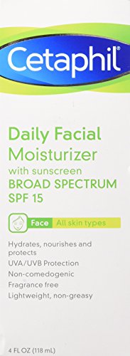 Cetaphil dnevna hidratantna krema za lice, SPF 15, bez mirisa, 4 Oz
