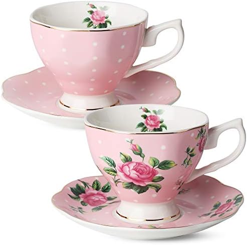 BTaT-cvjetni Set za čaj, šoljice za čaj , lonac za čaj, Set za kremu i šećer, Poklon kutija, Kineski