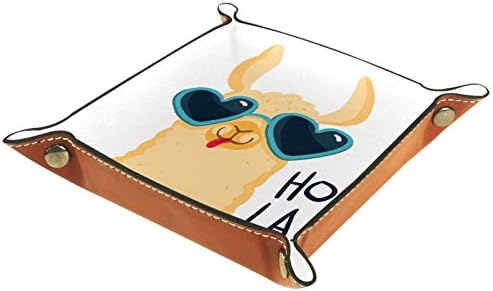 Lyetny Alpaca Slatka Llama Organizator pladanj za skladištenje kreveta Beddide Caddy Desktop ladica