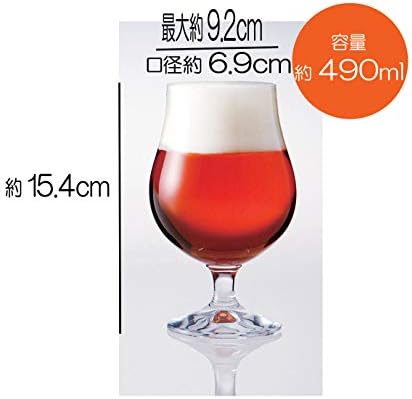 Suntory Marketing Vila 162-00 čaša za pivo, 16.9 fl oz, pakovanje od 6 komada