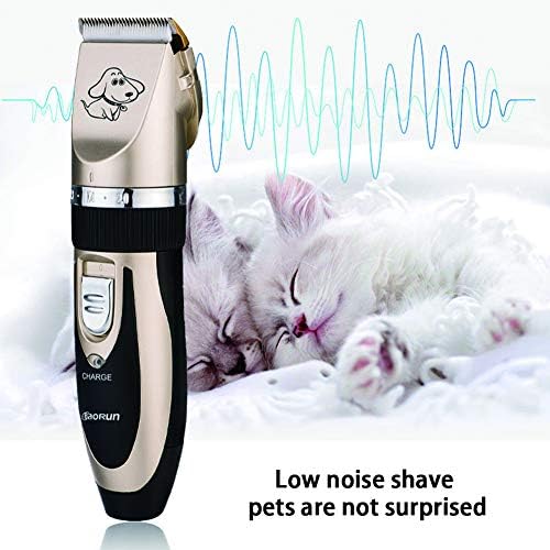 Beiake brijač za kućne ljubimce sa češljem za ograničenje brzine zamjenska baterija sigurnosna Mute električna mašina za šišanje, pogodna za kućne ljubimce Mačke i pse