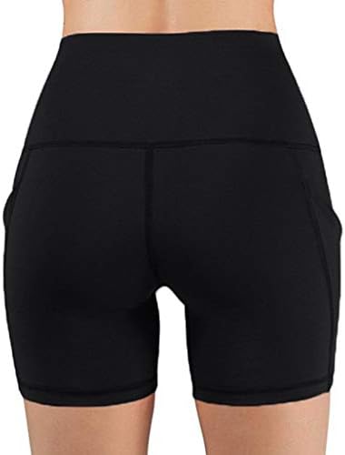 LCEPCY ženske joge kratke hlače sa dubokim džepovima za telefon, temmy kontrola visokih struka kratke hlače atletska kompresija kratka