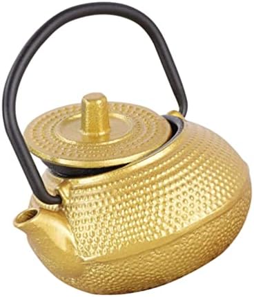 Cabilock stakleni čajnik MINI čajnik sa ručkom Vintage Liveno željezo Vodeni čajnik Metal Kineski čaj Pet Tea čajnik Čaj za posluživanje lonca za kafu 7. 2x6. TAPOT ZLATNOG STAKLO 5CM
