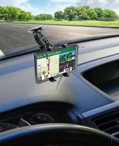 Ramtech univerzalni automobil GPS vjetrobransko staklo sa dvostrukom kopčom, držač usisne čašice