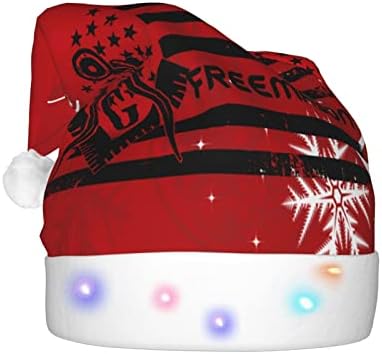 Freemason američka zastava Funny odrasle pliš Santa šešir upaliti Božić šešir za žene & amp ;muškarci