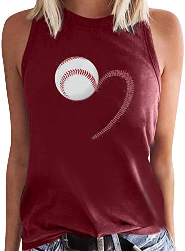 Med ženske majice ženski Bejzbol Print rukav prsluk ljeto tri boje T Shirt trening ženska košulja