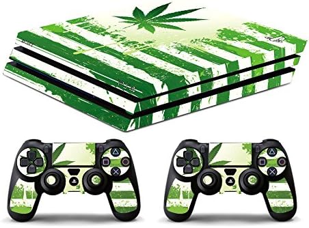 Skin PS4 Pro - Cannabis zastava marihuana - ograničena izdanje naljepnica za naljepnicu Adesiva PlayStation 4 Slim Sony Bundle