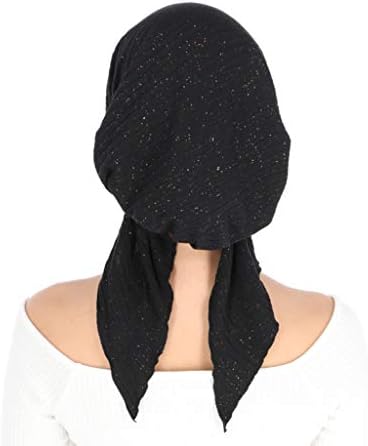 Madison Headwear Pretied marame za žene sa jedinstvenom završnom obradom od svjetlucave folije i rastezljivom rebrastom tkaninom