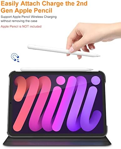 DTTO futrola za ipad mini 6 2021, [dizajn tkanine + automatsko buđenje / san + 2nd gen Apple olovka