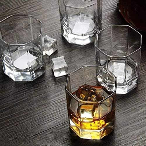 Naočare za viski, ručno duvane naočare za viski, staromodne naočare za viski, vrhunske naočare, savršene za burbon, koktele, 10oz Set od 6 dekantera