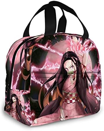 Anime Lunch Box Tote Meal Bag Tote Cartoon Lunch Bag For Picnic Travel Office