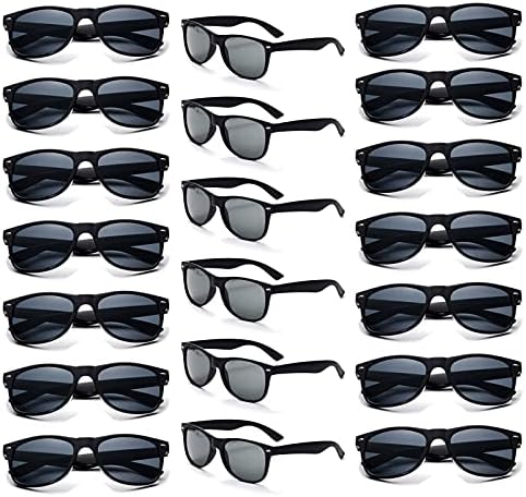 YQVIE 20 pakovanja veleprodajnih naočara za odrasle za muškarce žene u rasutom stanju Retro jeftine naočare