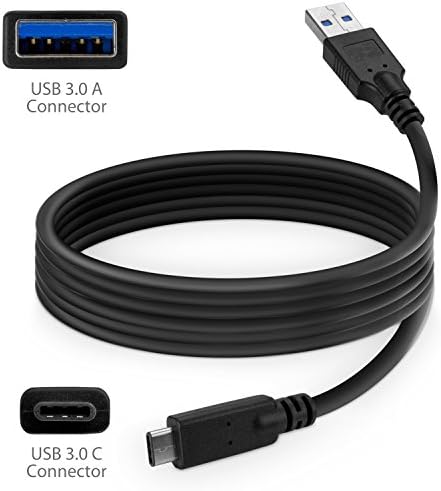Boxwave Cable kompatibilan sa CredeEVZONE V90 - DirectSync - USB 3.0 A do USB 3.1 Tip C, USB C Punjenje i sinkronizirani kabel za CredevZone V90 - 6FT - crno