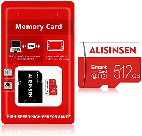 Micro SD kartica 512GB sa memorijskom karticom adaptera SD kartice, TF kartica 512GB Klasa 10 Micro SD memorijska kartica 512GB za pametni telefon/Bluetooth zvučnik/Tablet/kameru/Dron