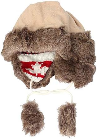 Samoons Fleece Maple Sajam Isle Knit Beanie Hat EarFlaps CZ70021