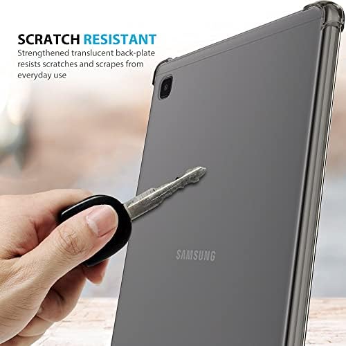 Galaxy Tab A7 Lite Case 2021, Clear Guma Mekani silikonski bočni kutak Zaštitni poklopac za Samsung Galaxy Tab 7 Lite 8,7 inča 2021 tablet - crna