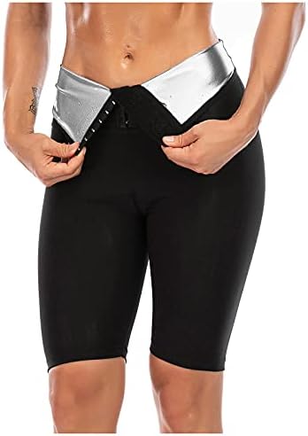 XXBR Womens struk znojan trbuh joga trčanje hlače za mršavljenje za mršavljenje, saune hlače za mršavljenje
