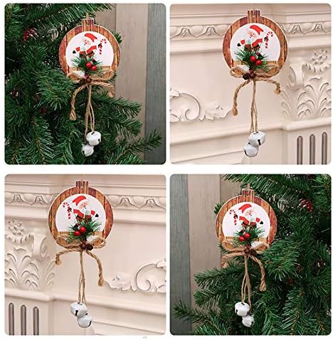 Puhane staklene kuglice za objesiti božićni ukras zvono privjesak zvono ukras privjesak gnome znakovi drveni božić