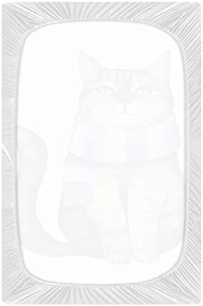 Playard lim, mačka sa čepom sa šal za standardne madrace krevetića i mališana, 28x52 inčni H0402755