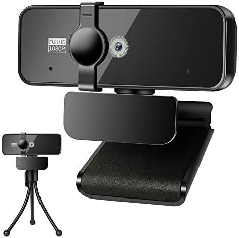 Web kamera sa mikrofonom, autofokus 1080p HD USB web kamera sa poklopcem za privatnost za Streaming Online klase / PC Video konferencije/pozive, kompatibilan sa Zoom / Skype / Team, PC Mac Laptop Desktop