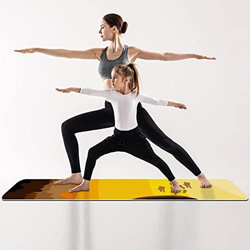 Debela neklizajuća Vježba & amp; fitnes 1/4 prostirka za jogu sa baloon printom u pozadini za Yoga Pilates
