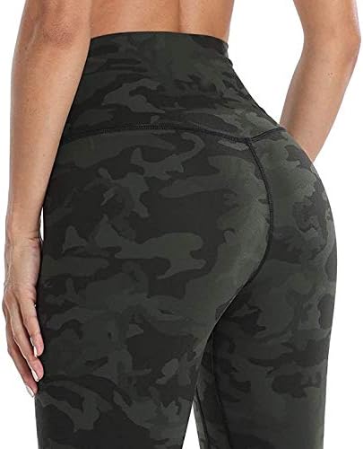 Yalfjv Yoga pantalone visokog struka sa džepovima za žene ženske rastezljive Yoga helanke fitnes trčanje