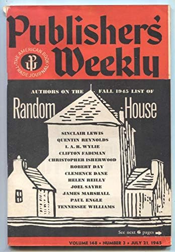 Publisher's Weekly July 21 1945-Sinclair Lewis-Rewl Comics