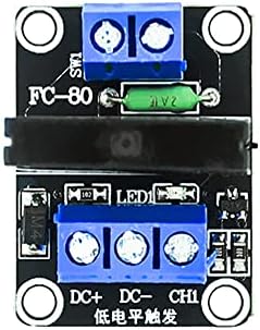 Rakstore 2pcs 5V 1 kanalni G3MB-202P MAD modul releja sa čvrstom stanjem 240V 2A izlaz s otpornim
