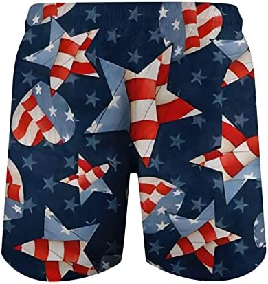 WenKomg1 Patriotske kratke hlače za muškarce, zvijezde i trake plivaju debla Dan zastava Neovisnosti Zastava