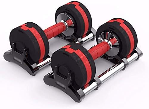 Dumbbell za obuku otpora Brzo podesite par bučica 15 kg muškarci i žene odvojive teling kućne opreme za fitness crna i crvena 15kg udoban dizajn i izdržljiv