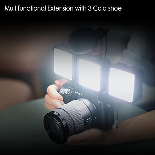 Video Konferencijska rasvjeta Kit 2500-9000K, MAYOGA LED svjetlo kamere sa 3 hladne cipele za osvjetljenje