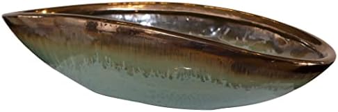 Krajnje 17855 Iroquois-Zdjela, Obrada Glazure, Plava,Zelena, 16 Š X 4 V X 8 D