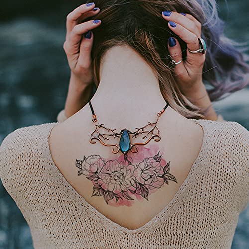 5 kom lažni veliki privremeni tetovaže tetovaže naljepnice na ramenu natrag ručni ručni zglob modni ukras za žene tinejdžerske djevojke