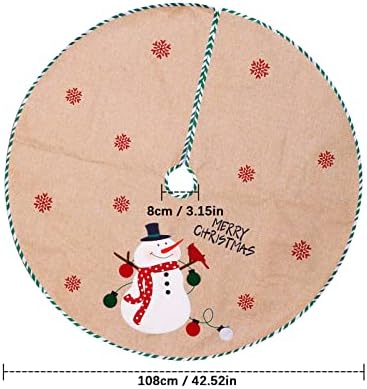 Xios božićni ukras 2022 božićna suknja za božićno stablo ukras rešetke mekani božićna stabla mat snježnim bijelim uzorkama koji se koristi za prazničnu stranu haljina za žene elegantne