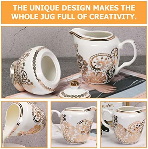 UPKOCH Terrarium Expresso kafa Keramika kremasti mliječni umak od kafe serviranje vrča sa ručkom sos