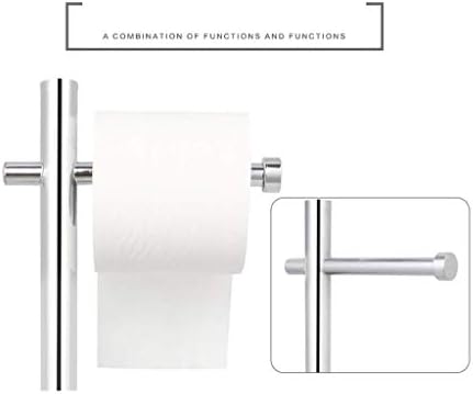 Nabavite držač toaletnog papira - Samostojeći metalni stalak za toaletni papir za kupatilo sa držačem toaletne četke
