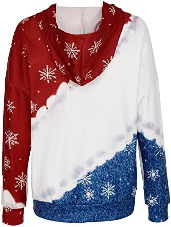 Košulje s kapuljačom ženske božićne dugih rukava Ženski džemperi preveli su dukseve za žene
