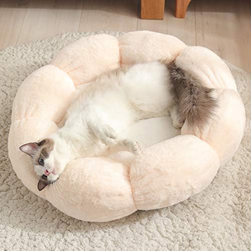 Jastuk za mačke psa okrugli cvijet vodootporan perivi Pet topli plišani krevet poklon za vašeg