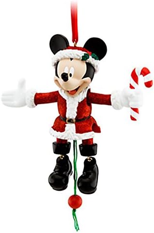 DISNEY parkovi EXCLUSIVE: Santa Mickey Božić Hanging Ornament : pokretne ruke & noge
